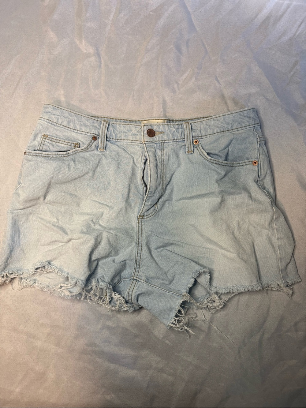 Universal Thread Light Blue Distressed Denim Shorts